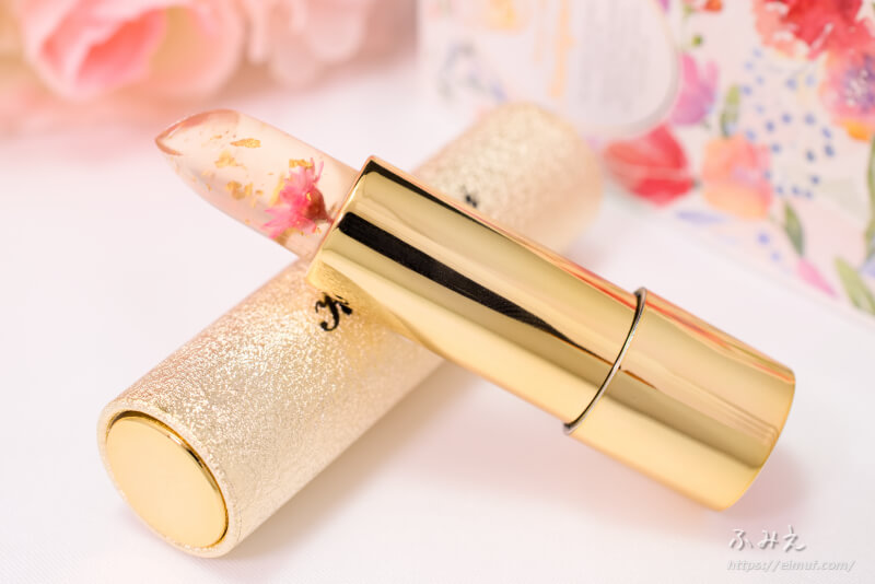 友達や恋人へのプレゼントにも Kailijumei カイリジュメイ のフラワーリップスティックを使ってみた